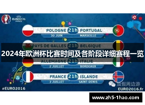 2024年欧洲杯比赛时间及各阶段详细赛程一览
