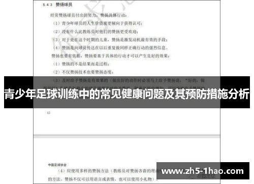 青少年足球训练中的常见健康问题及其预防措施分析 青少年足球训练中的常见健康问题及其预防措施分析